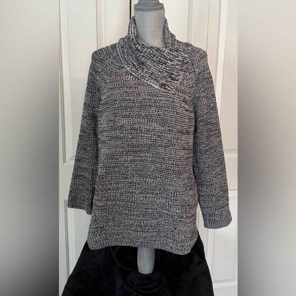 Style & Co Marled Envelope Sweater- Sz M